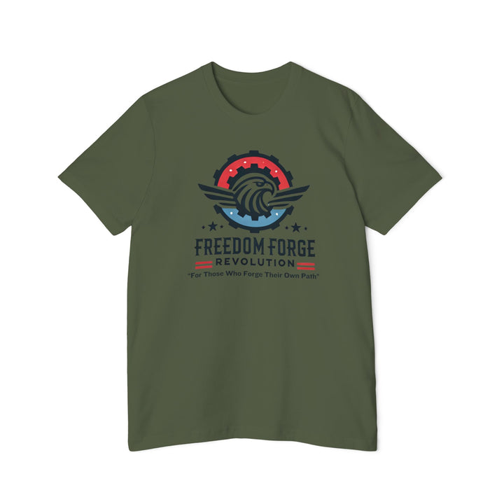 American Made Eagle And Gear - Unisex T-Shirt/ Freedom Forge Revolution