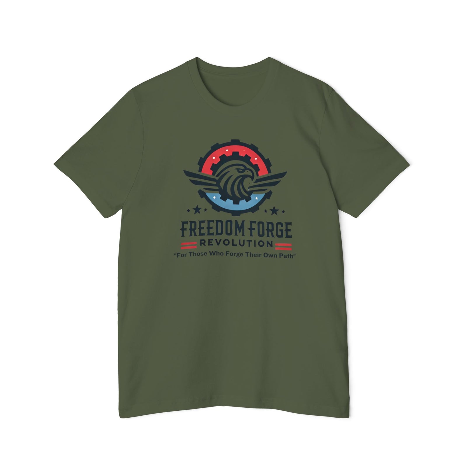 American Made Eagle And Gear - Unisex T-Shirt/ Freedom Forge Revolution