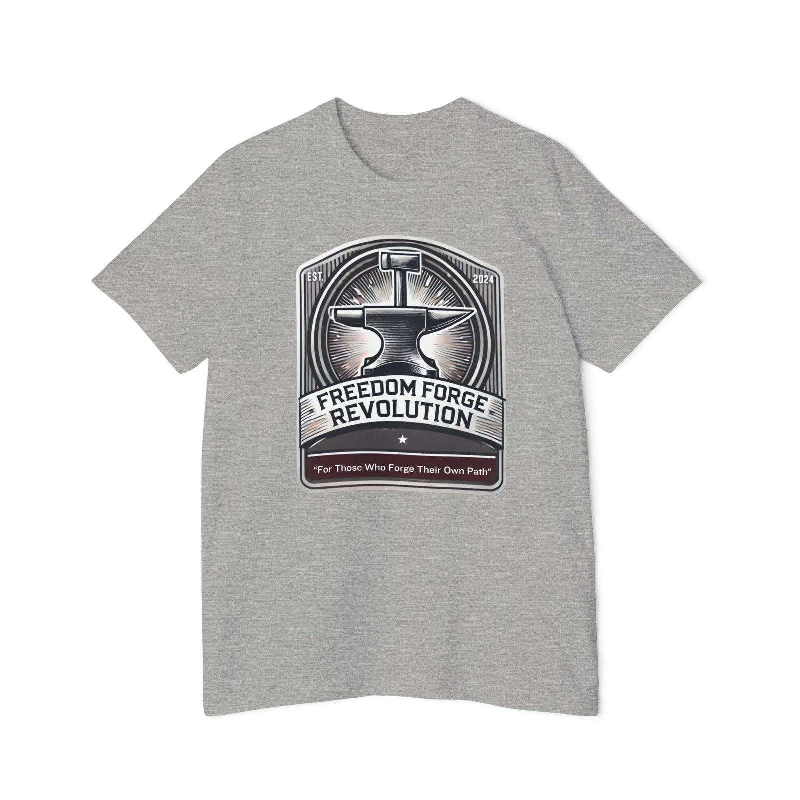 American Made Hammer And Anvil - Unisex T-Shirt/ Freedom Forge Revolution