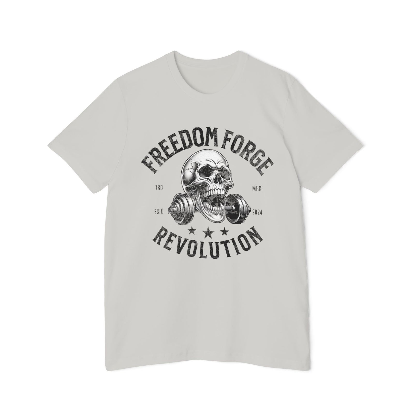American Made Skull And Cross Plates - Unisex T-Shirt/ Freedom Forge Revolution