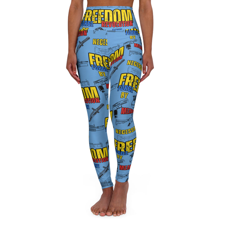 High Waisted Yoga Leggings - By Any Means