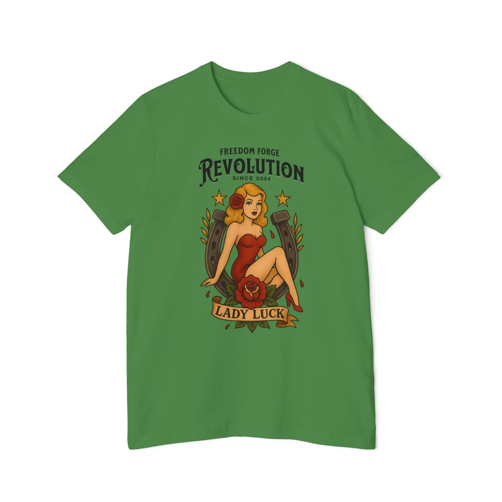 American Made Lady Luck - Unisex T-Shirt/ Freedom Forge Revolution