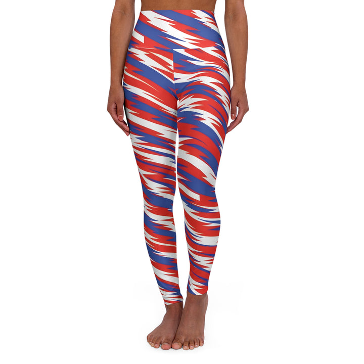 American Made Motivational High Waisted Yoga Leggings for Fitness Enthusiasts - Leggins/ Freedom Forge Revolution