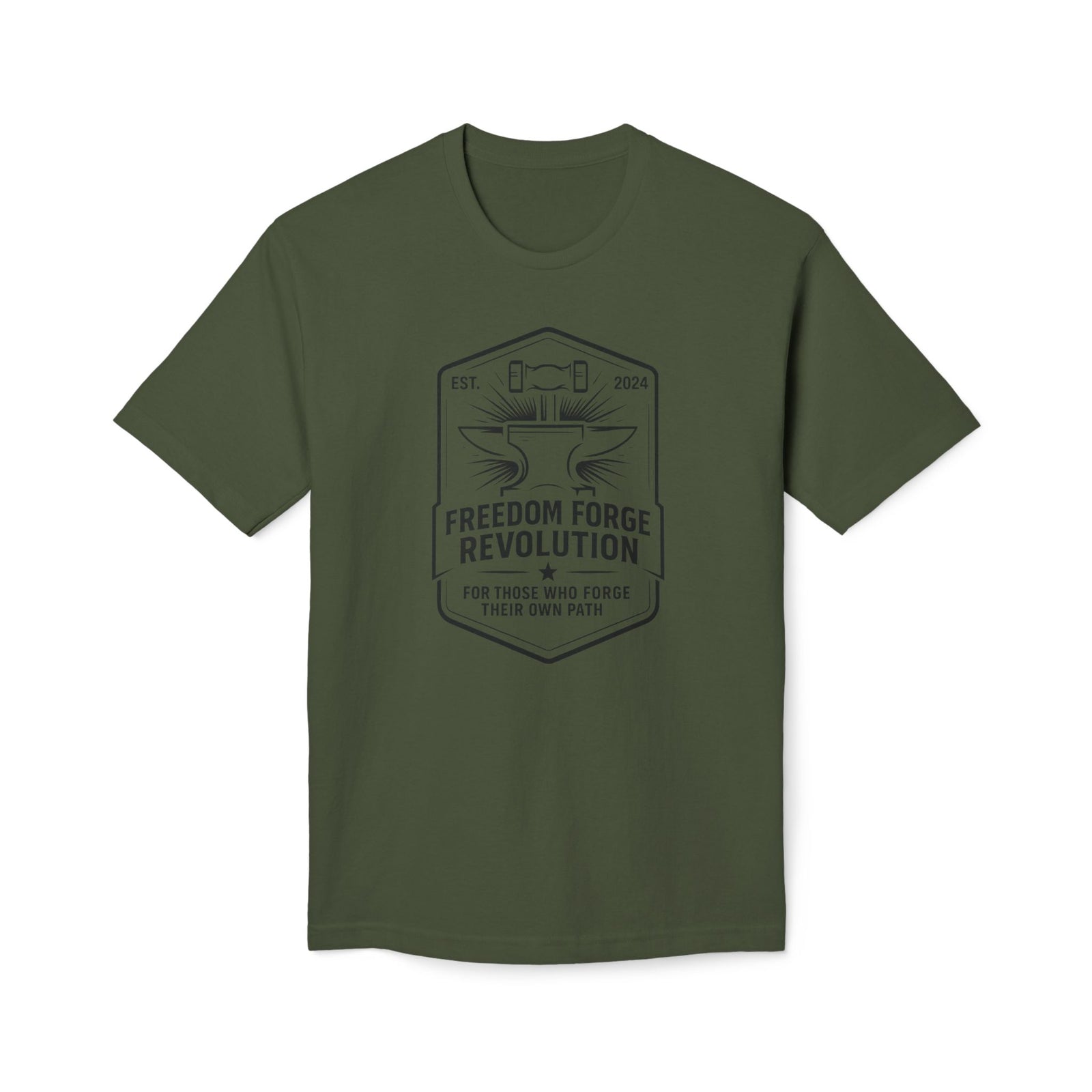 American Made Relaxed Fit Midweight T-shirt - T-Shirt/ Freedom Forge Revolution