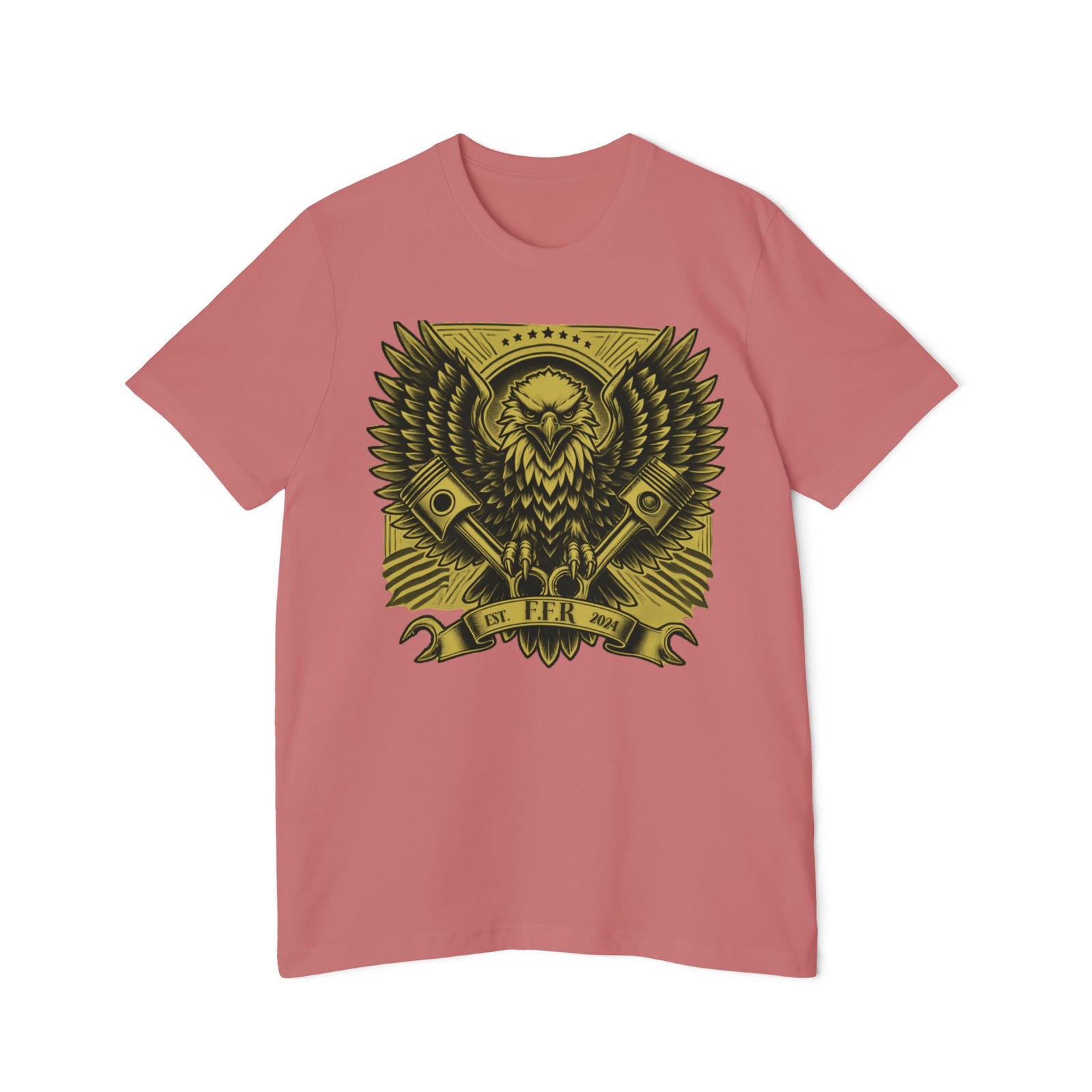 American Made Eagle And Pistons - Unisex T-Shirt/ Freedom Forge Revolution