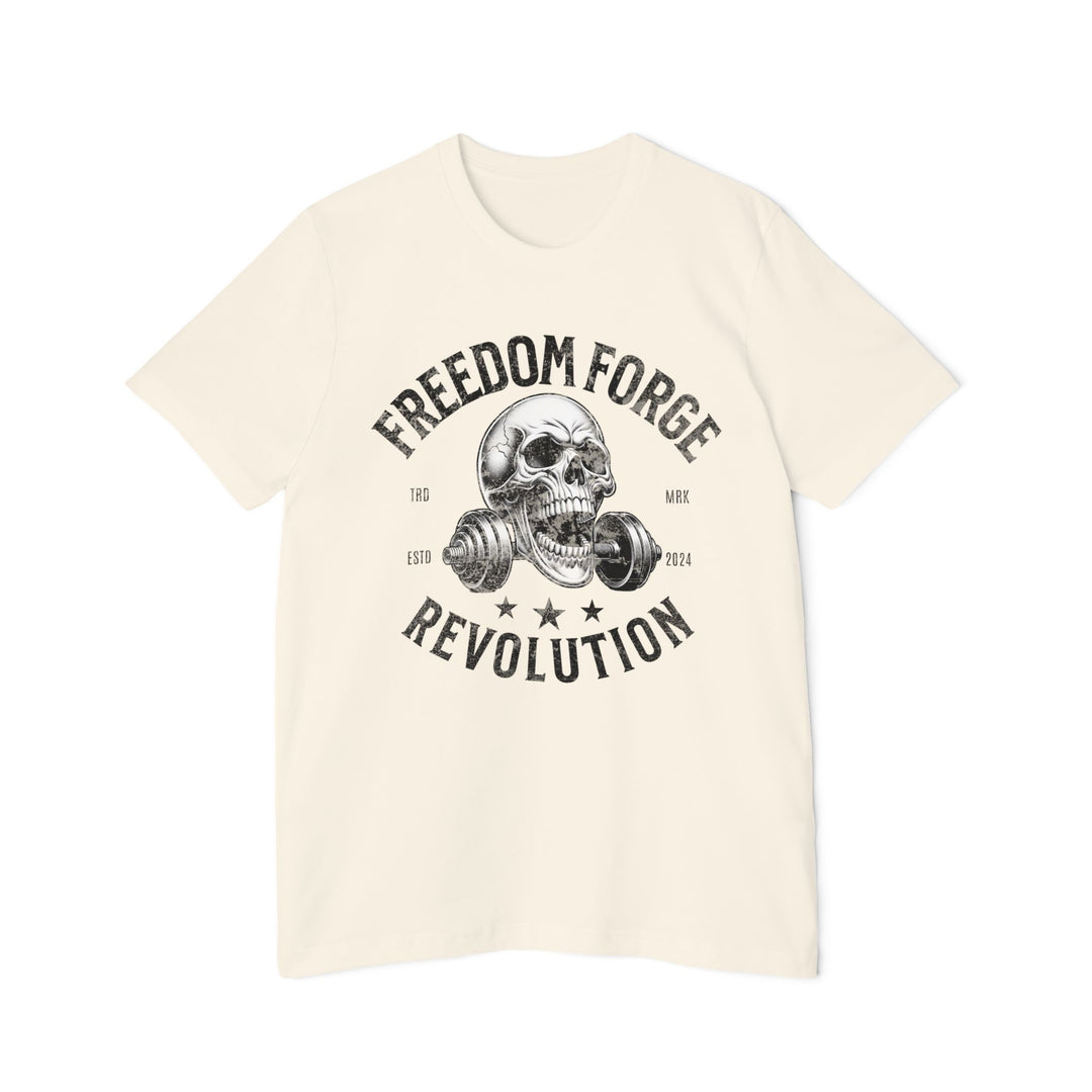 American Made Skull And Cross Plates - Unisex T-Shirt/ Freedom Forge Revolution