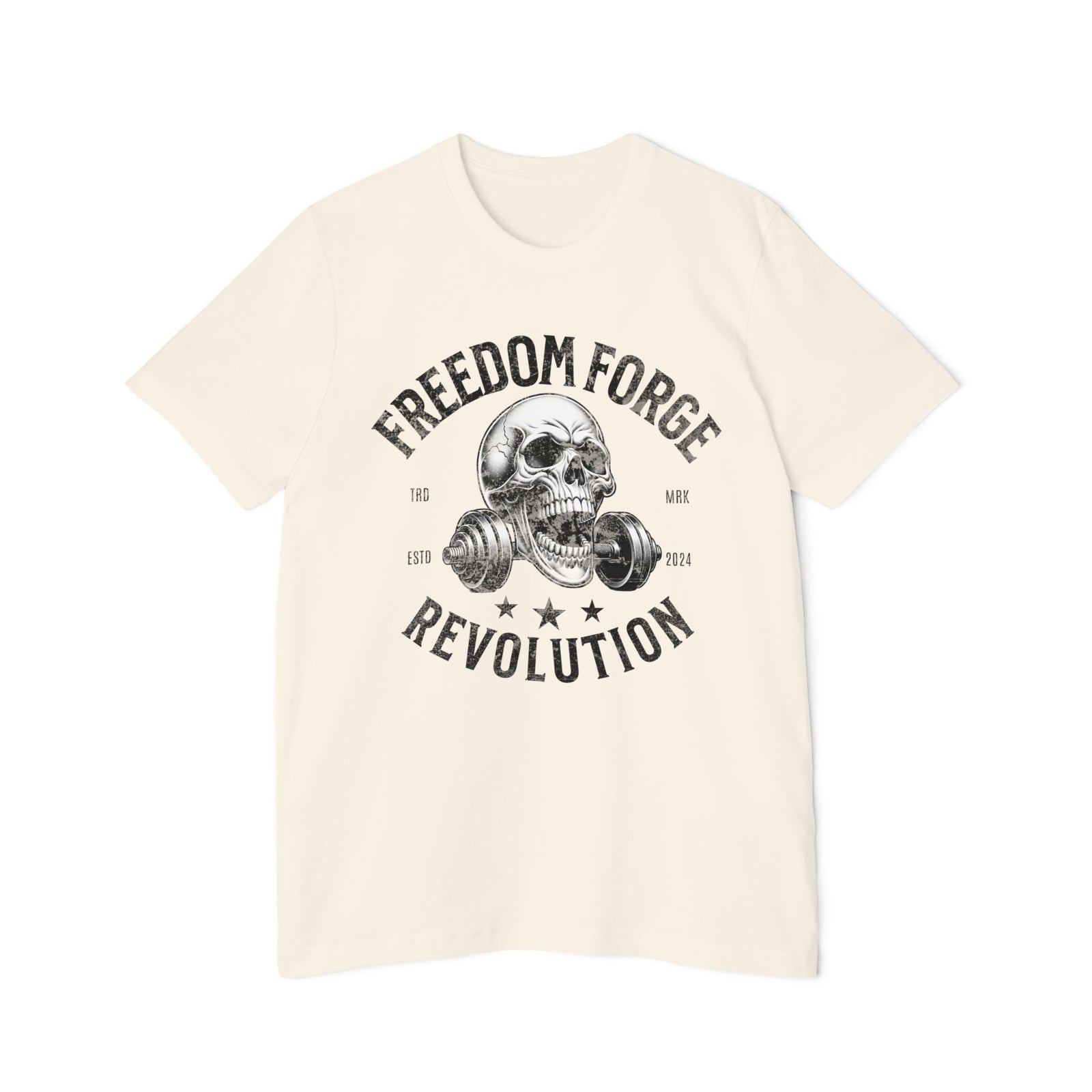 American Made Skull And Cross Plates - Unisex T-Shirt/ Freedom Forge Revolution