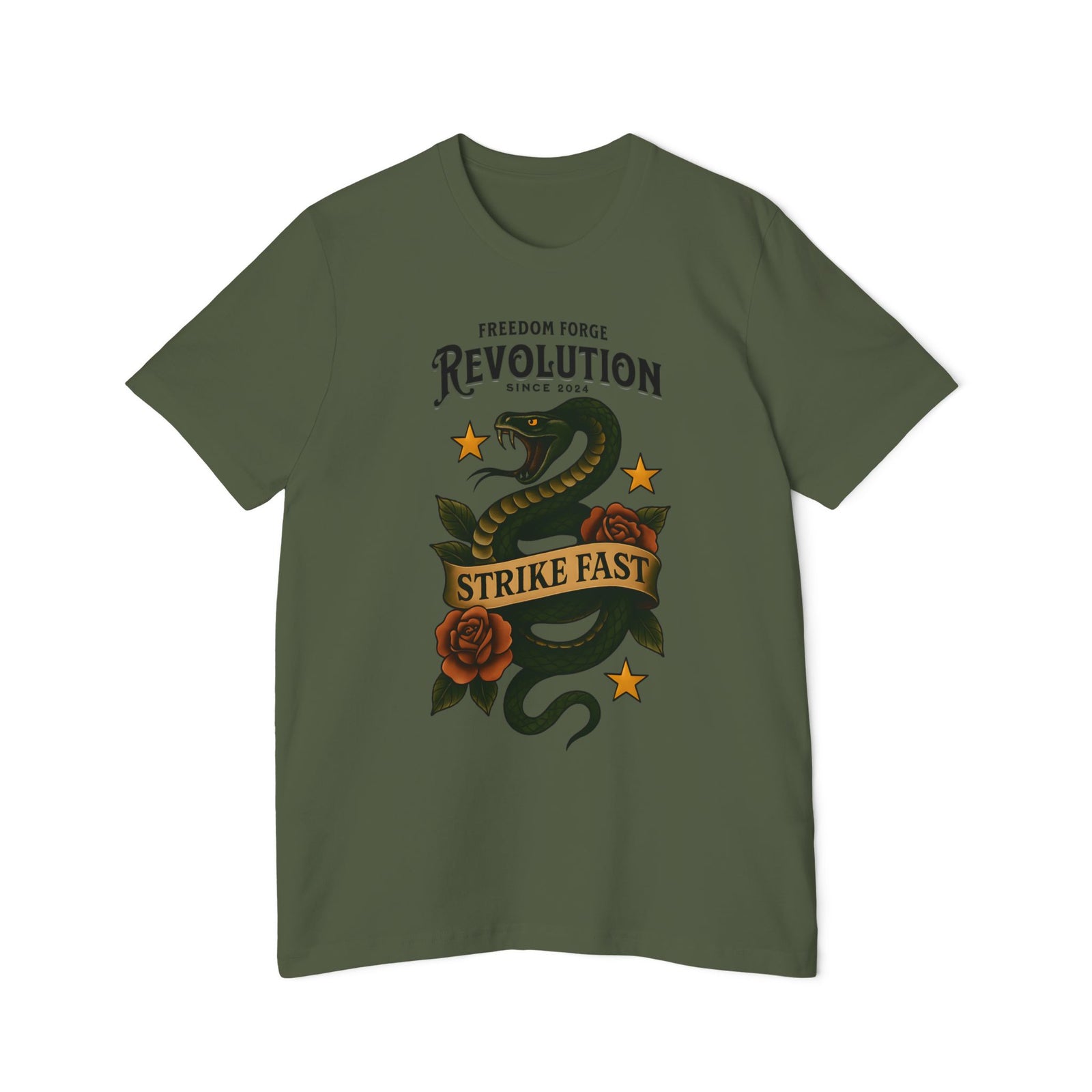 American Made Strike Fast - Unisex T-Shirt/ Freedom Forge Revolution