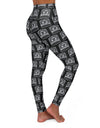 American Made Motivational High Waisted Yoga Leggings for Fitness Enthusiasts - Leggins/ Freedom Forge Revolution