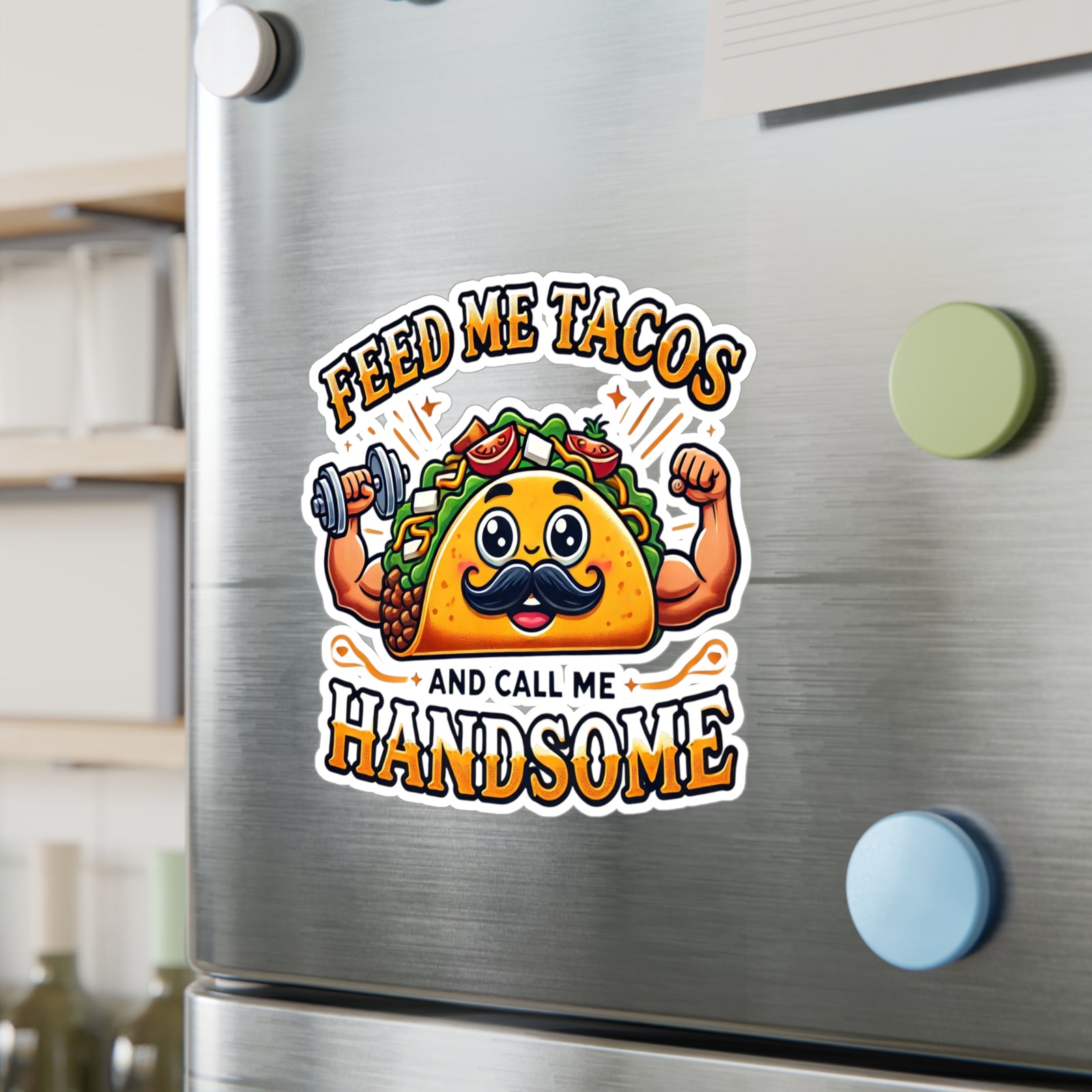 American Made Tacos And Handsome Sticker - Swag/ Freedom Forge Revolution