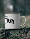 American Made Freedom Forge Revolution Enamel Camping Mug - Adventure Mug, Hiking Gear, Outdoor Cup, Gift for Campers, Unique Travel Mug - Mug/ Freedom Forge Revolution
