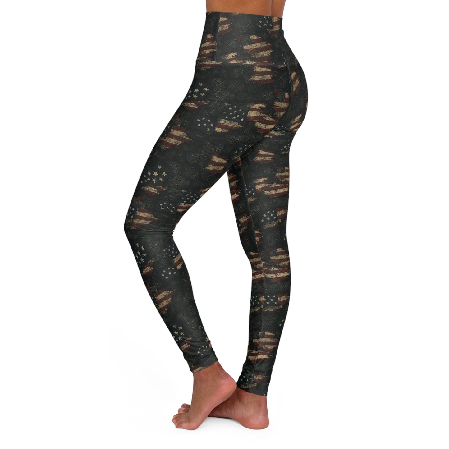 High Waisted Yoga Leggings - Grit And Steel