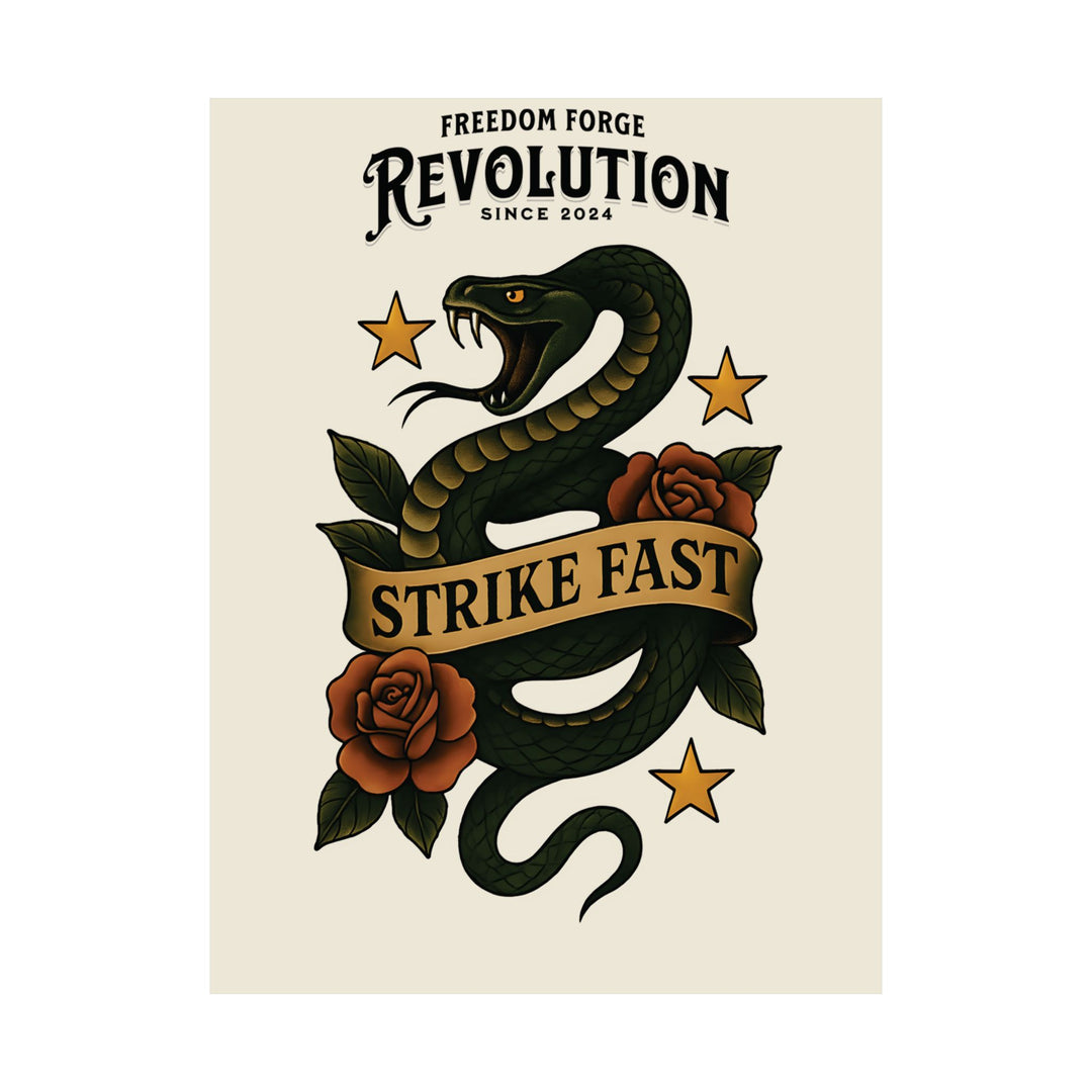 American Made Strike Fast Matte Vertical Poster - Swag/ Freedom Forge Revolution