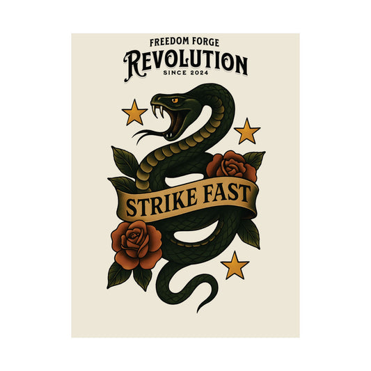 Strike Fast Matte Vertical Poster