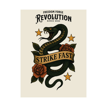 American Made Strike Fast Matte Vertical Poster - Swag/ Freedom Forge Revolution
