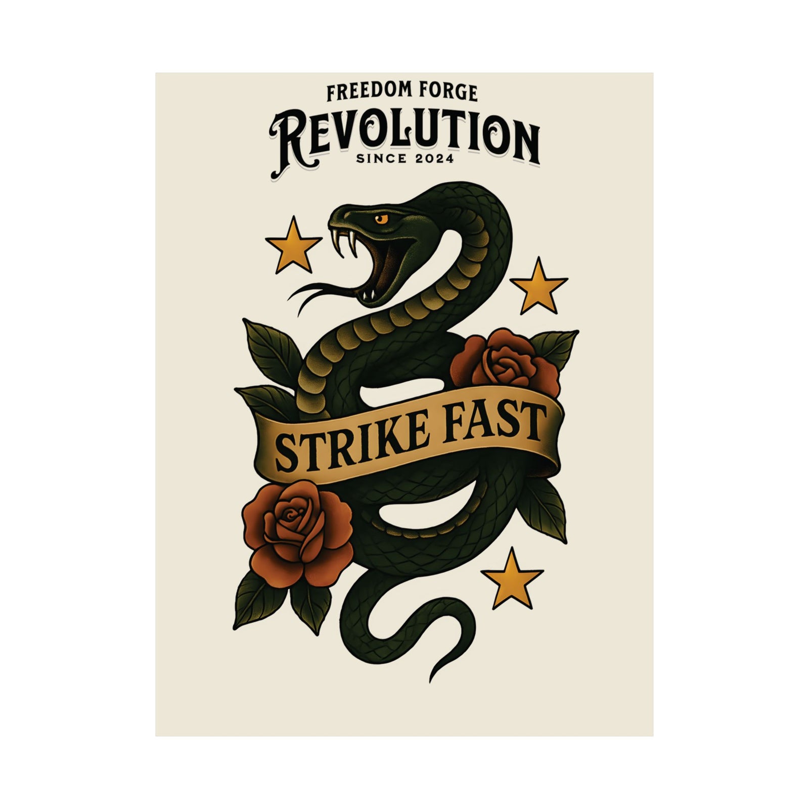 American Made Strike Fast Matte Vertical Poster - Swag/ Freedom Forge Revolution