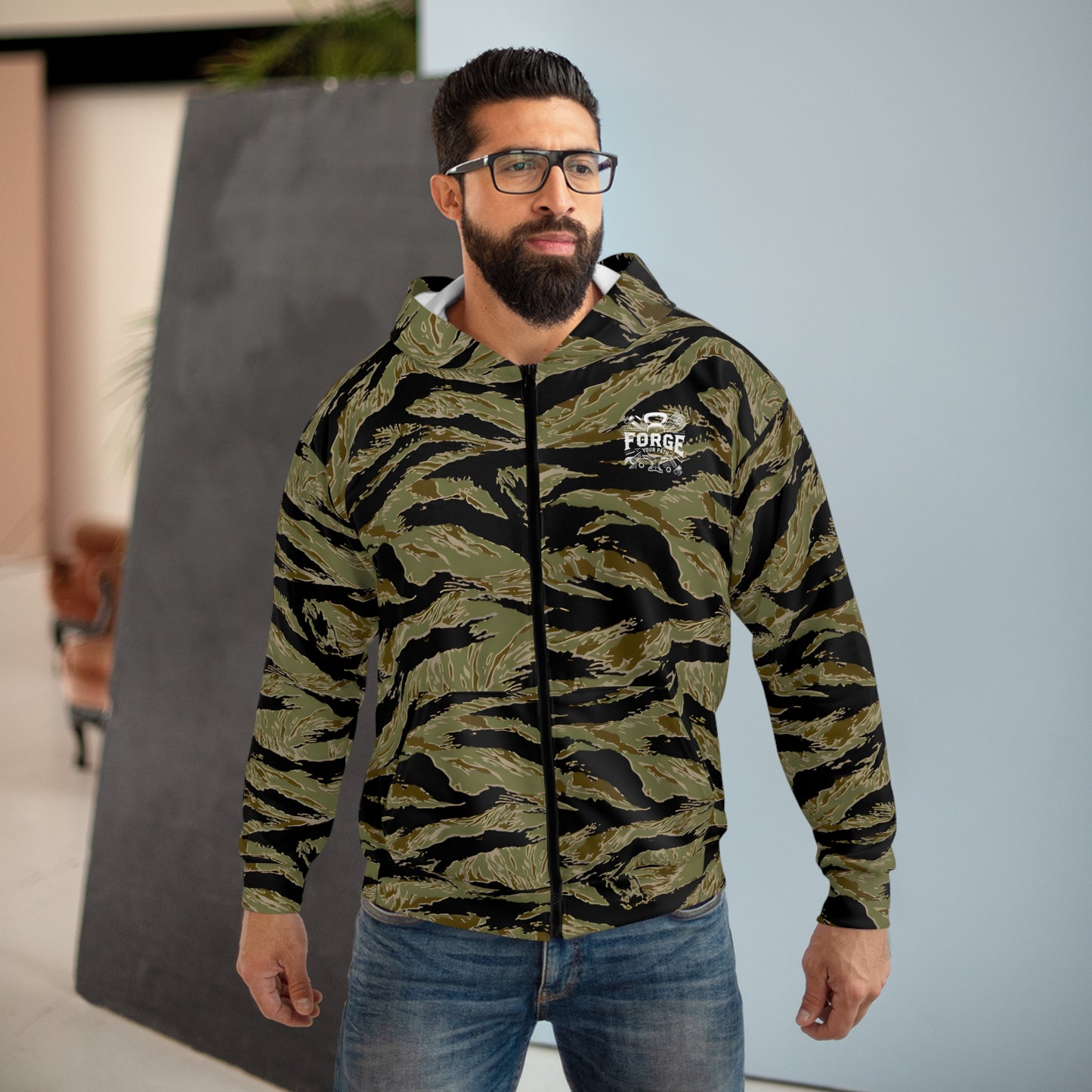 Unisex Zip Hoodie - Freedom Forge Revolution