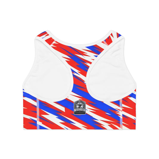 Empowering Graphic Sports Bra - Freedom for Revolution