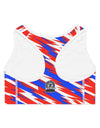 American Made Empowering Graphic Sports Bra - Freedom for Revolution - Women's top/ Freedom Forge Revolution