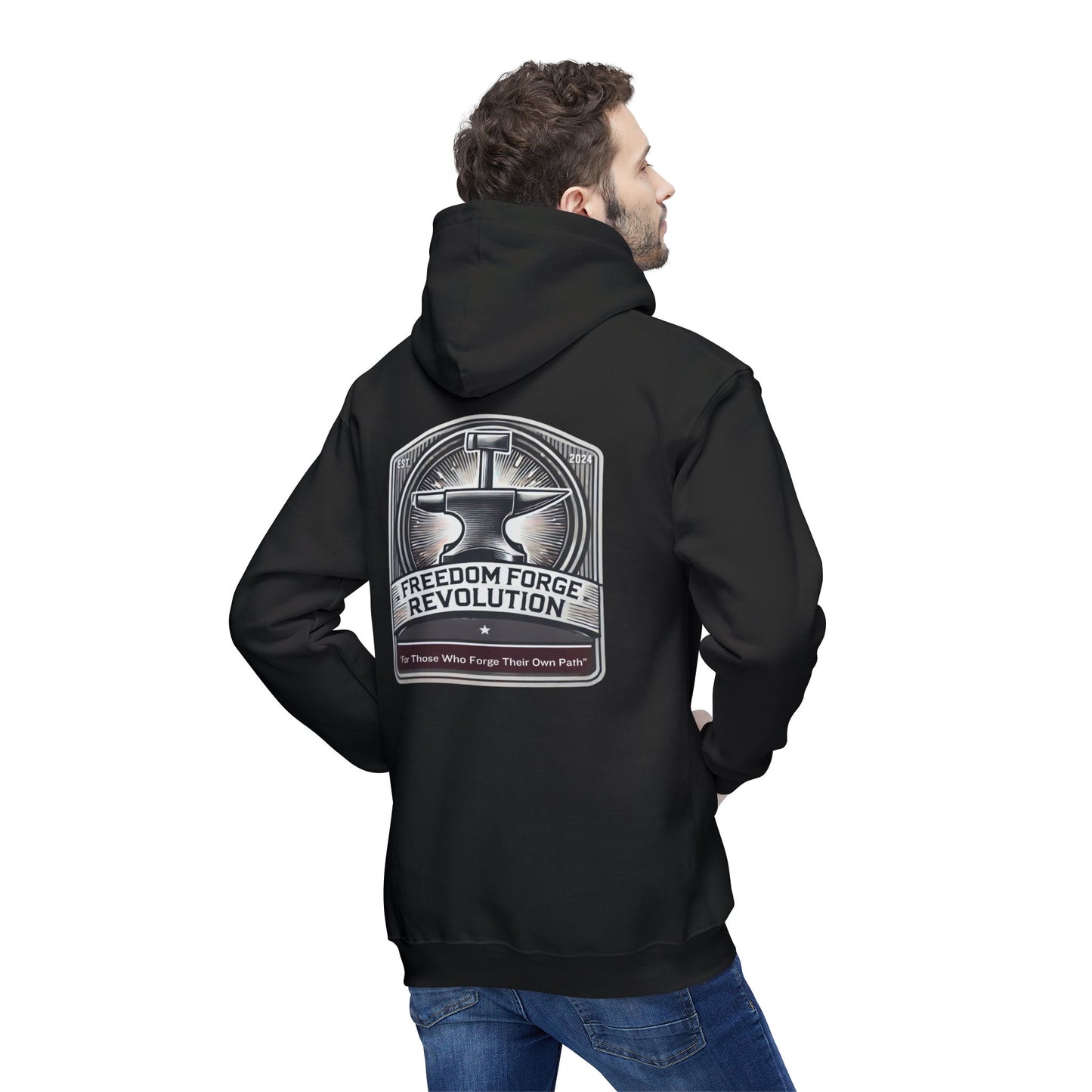 Unisex Hooded Sweatshirt - Freedom Forge Revolution