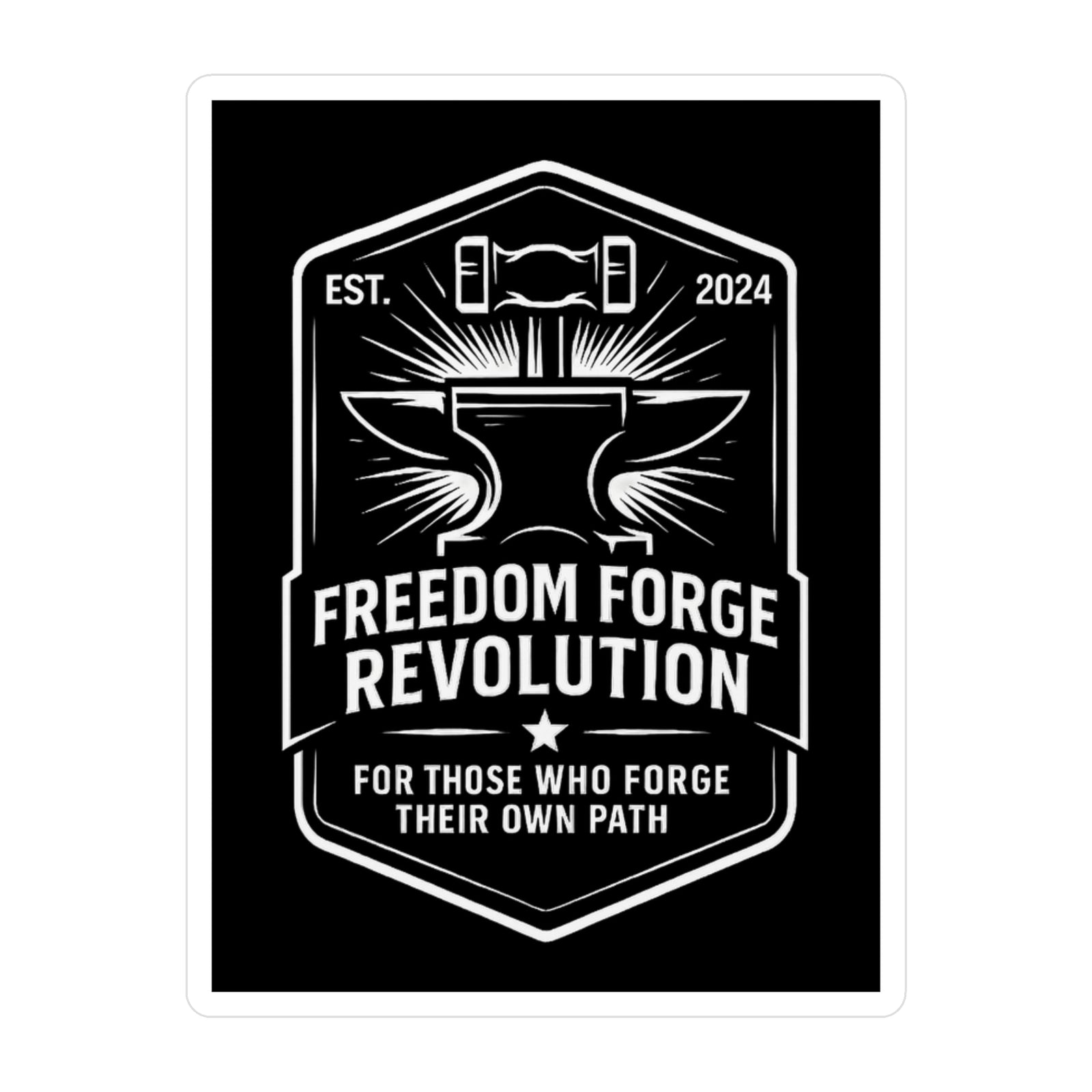 Hammer and Anvil Variant Sticker