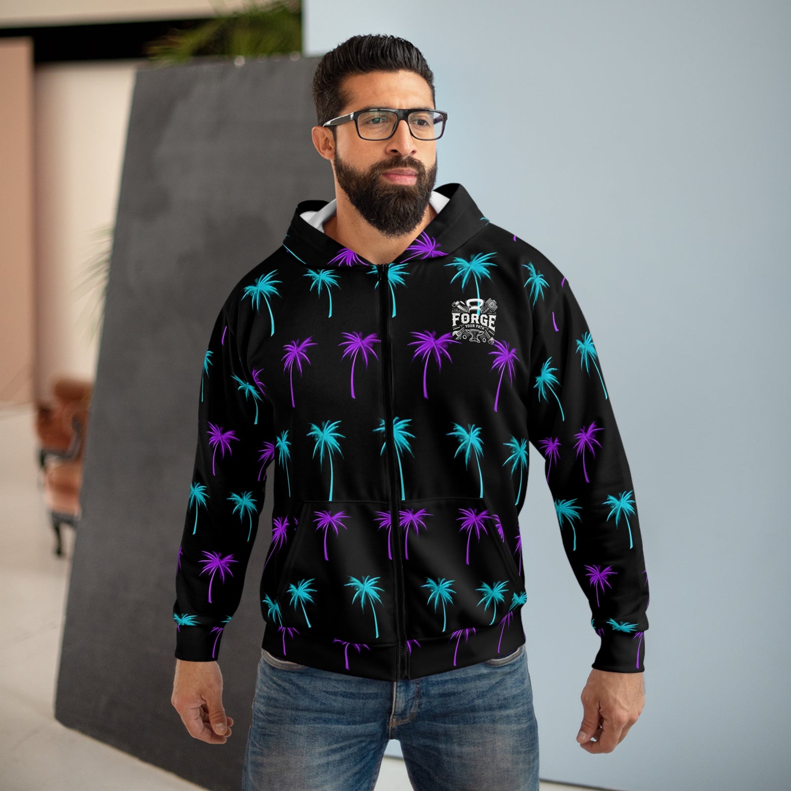 American Made Unisex Zip Hoodie - Freedom Forge Revolution - Hoodies and Pullovers/ Freedom Forge Revolution