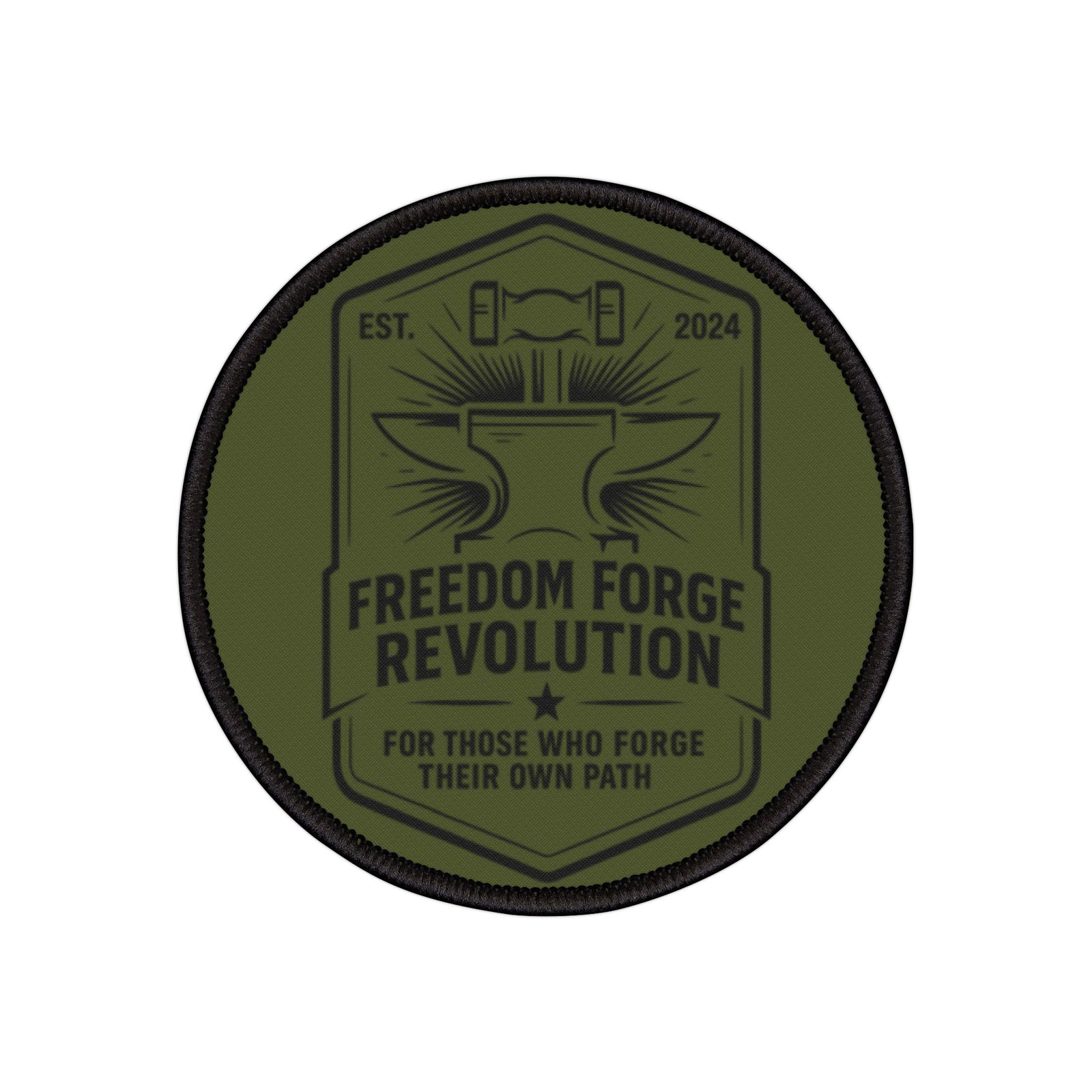 American Made Hammer and Anvil Variant Iron-On Patch - Accessories/ Freedom Forge Revolution