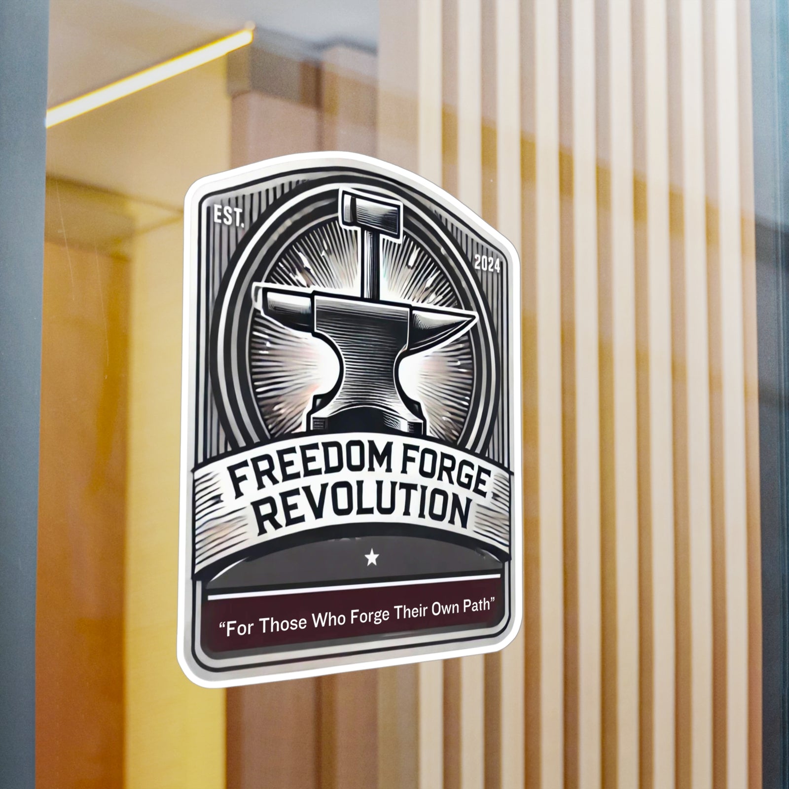American Made Hammer and Anvil Sticker - Swag/ Freedom Forge Revolution