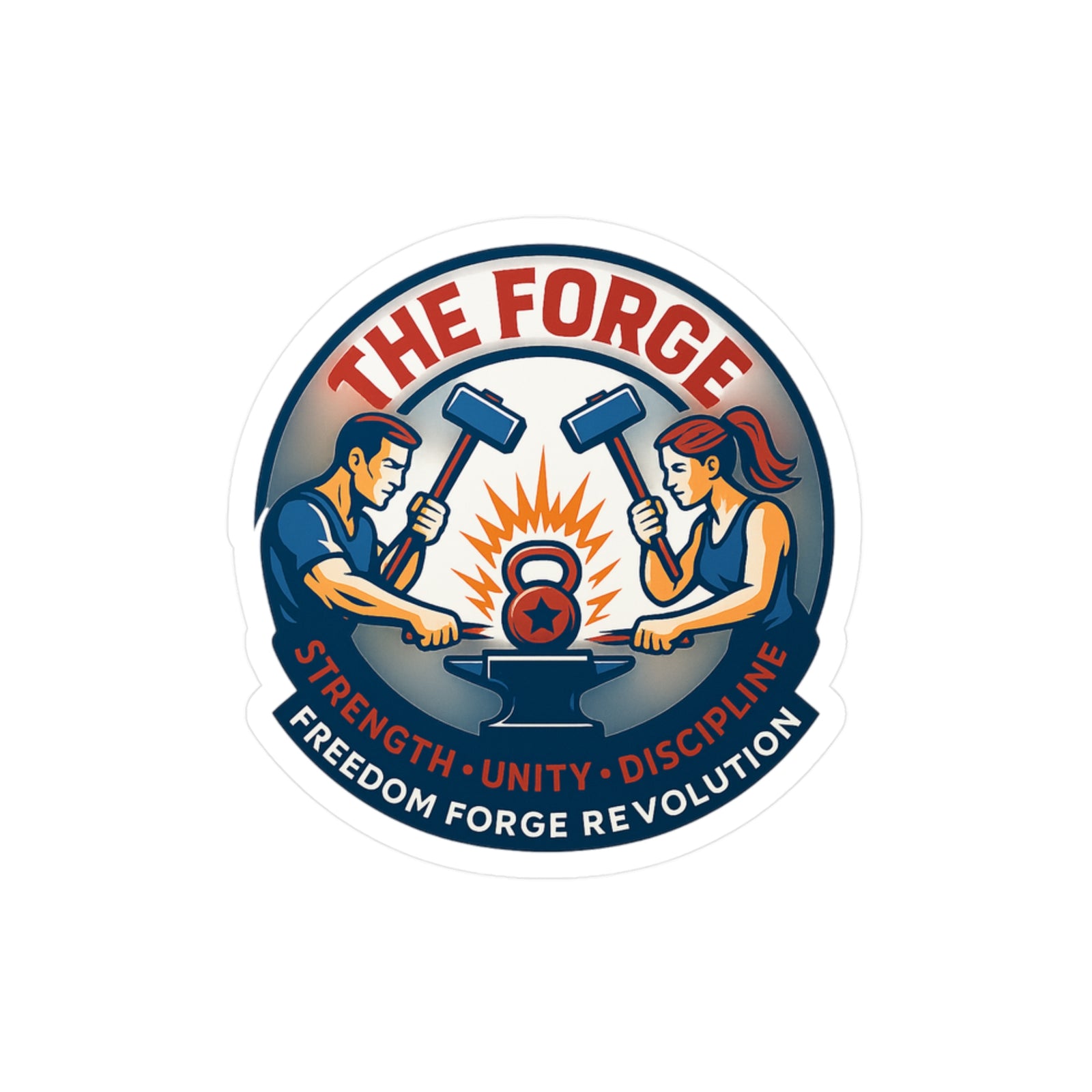 American Made The Forge Sticker - Swag/ Freedom Forge Revolution