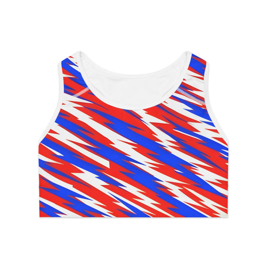 Empowering Graphic Sports Bra - Freedom for Revolution