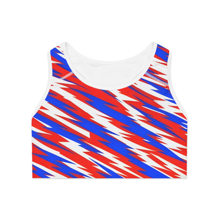 American Made Empowering Graphic Sports Bra - Freedom for Revolution - Women's top/ Freedom Forge Revolution