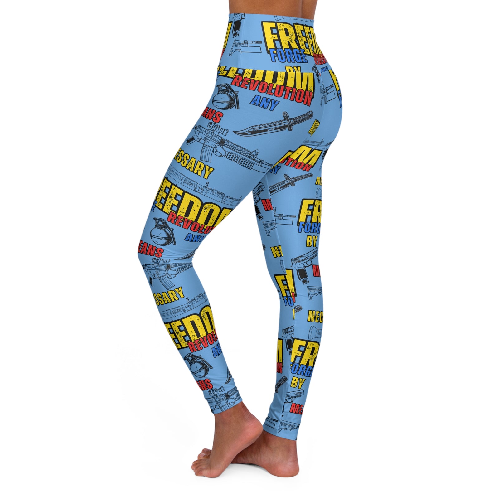High Waisted Yoga Leggings - By Any Means