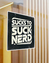 American Made Sucks To Suck Nerd Sticker - Swag/ Freedom Forge Revolution