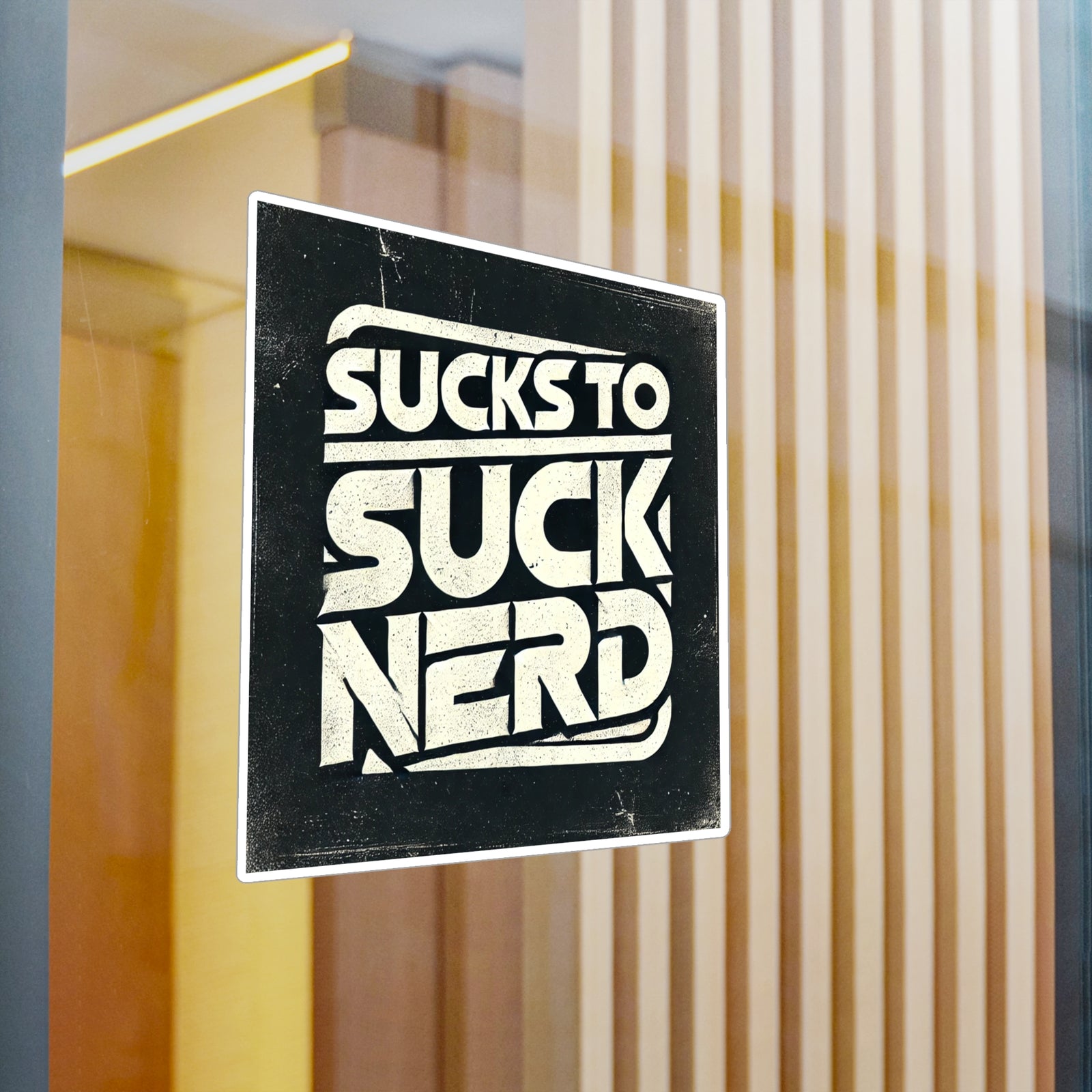 American Made Sucks To Suck Nerd Sticker - Swag/ Freedom Forge Revolution