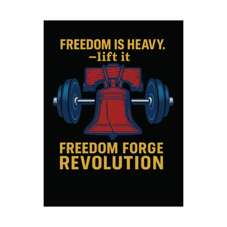American Made Freedom Is Heavy Matte Vertical Poster - Swag/ Freedom Forge Revolution