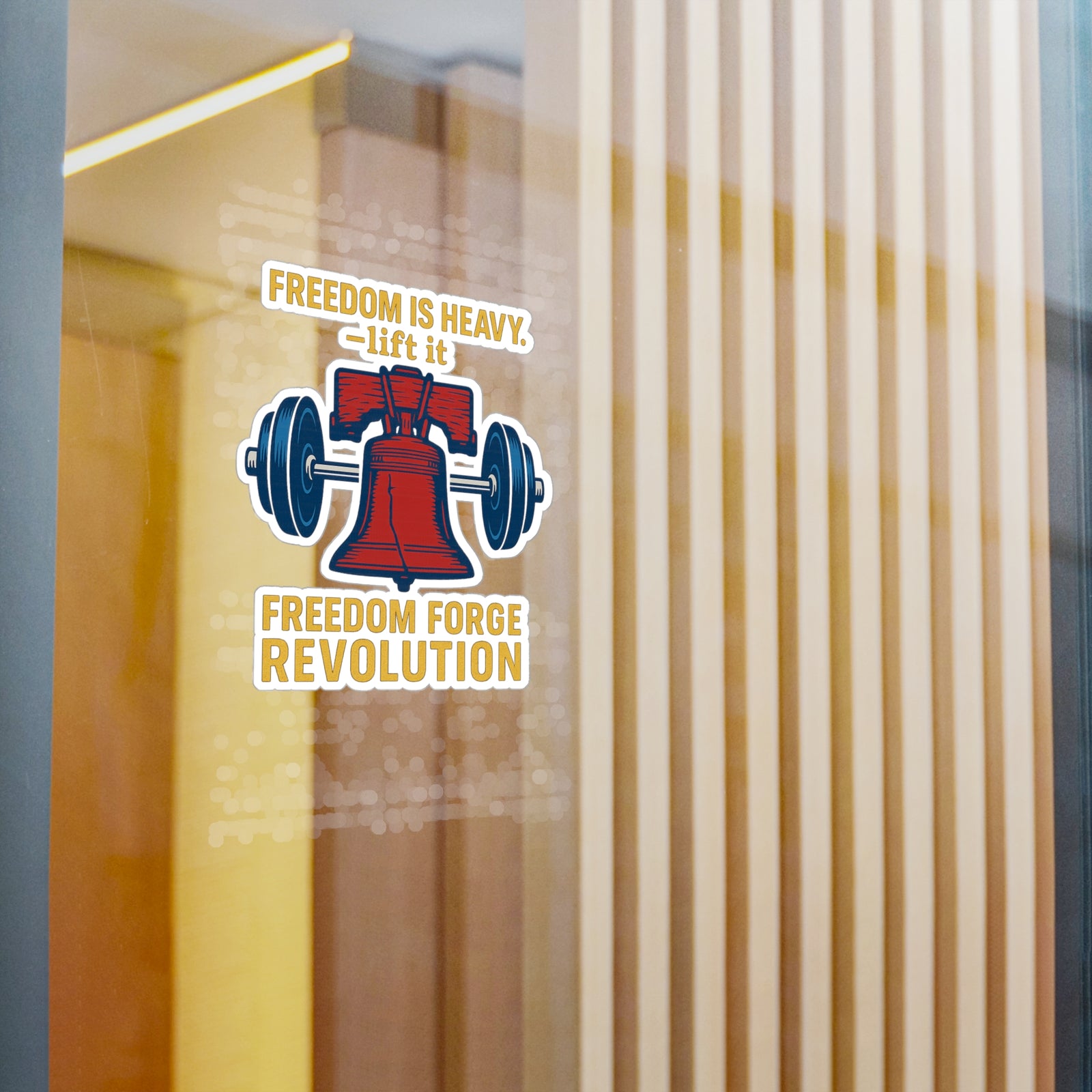 American Made Freedom Is Heavy Sticker - Swag/ Freedom Forge Revolution